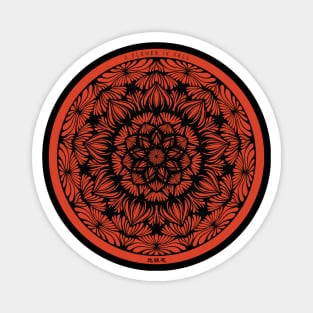 A Flower In Hell Mandala Magnet